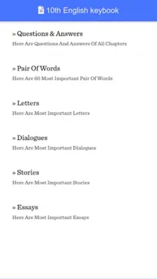 10th Class English Key Book android App screenshot 8